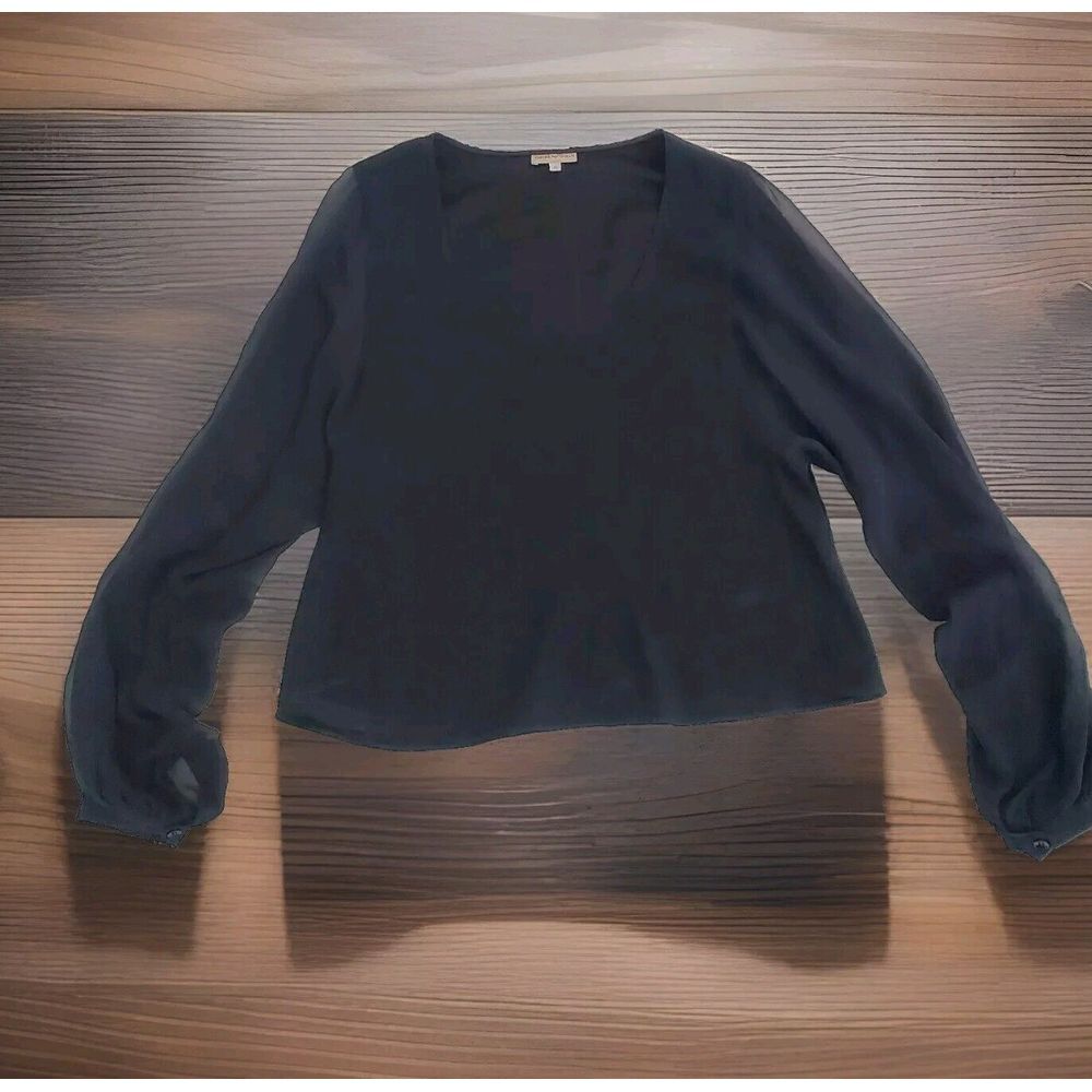 Vintage Emporio Armani Silk Blend Bodice button‎ underarms Made In Italy Size 12